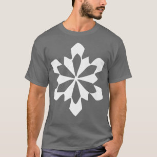 Geometrische Schneeflocke T-Shirt