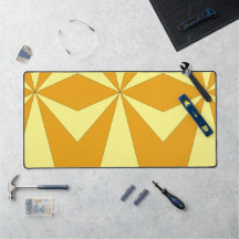 Geometrische Schreibmatten für orange und gelb