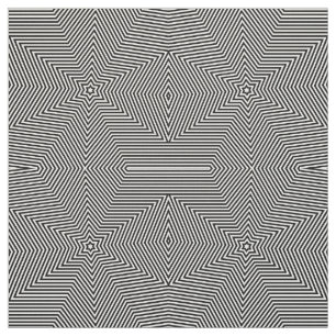 Geometrische Schwarz-weiße Pfeiltasten Stoff