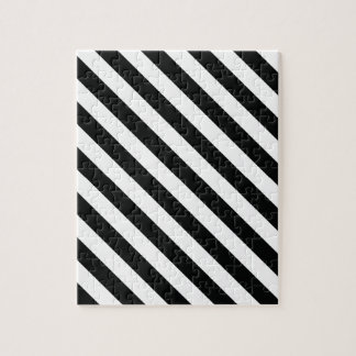 Geometrische Schwarzweiss-Linie Muster Puzzle