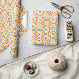 Geometrische Sechseck-Abstraktion Geschenkpapier