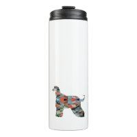 Geometrische Silhouette der afghanischen Hound-Mus