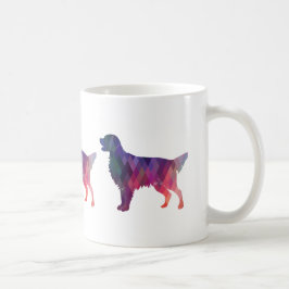 Geometrische Silhouette des flachbeschichteten Ret Tasse