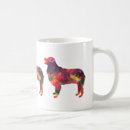 Geometrische Silhouette für australische Schepherd Tasse