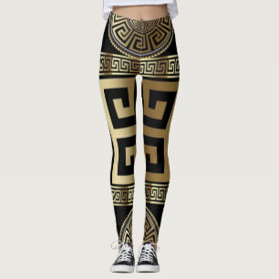 Geometrische sizilianische Frauen Leggings