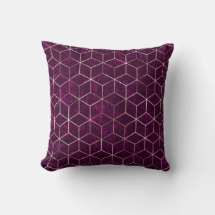 Geometrische Sparkle-Gold-Foil-Textur Kissen