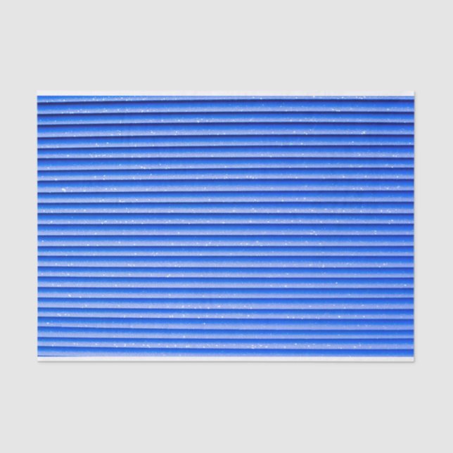 Geometrische Streifen mit blauen Tonen Seidenpapier (Vorderseite)