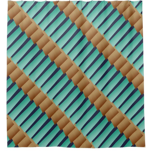 Boho Duschvorhang Aus Leinen – 180x210 Cm, Wasserdicht, Mit Azteken-Muster, Inkl. 12 Haken