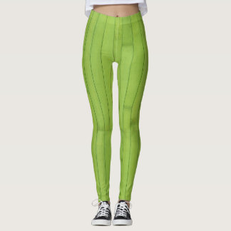 Geometrische Struktur der grünen Farbtöne Leggings