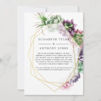 Geometrische Sukkulente mit verkürzter Gästeliste