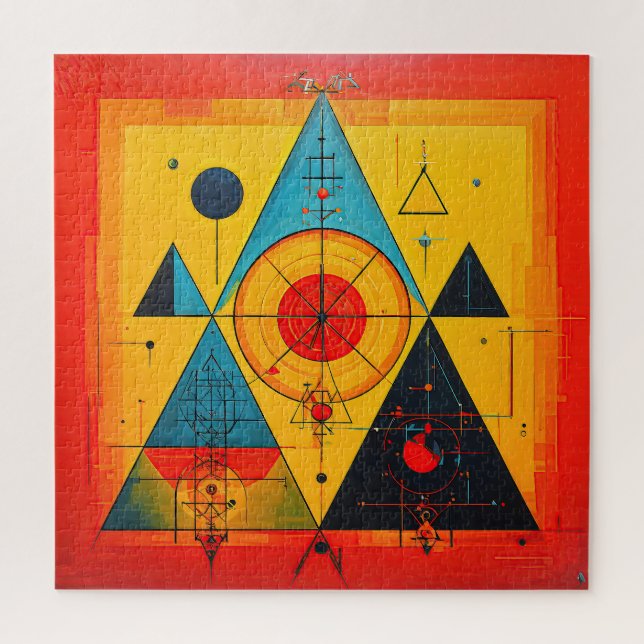Geometrische Symbole Abstrakt #01 Puzzle (Vertikal)