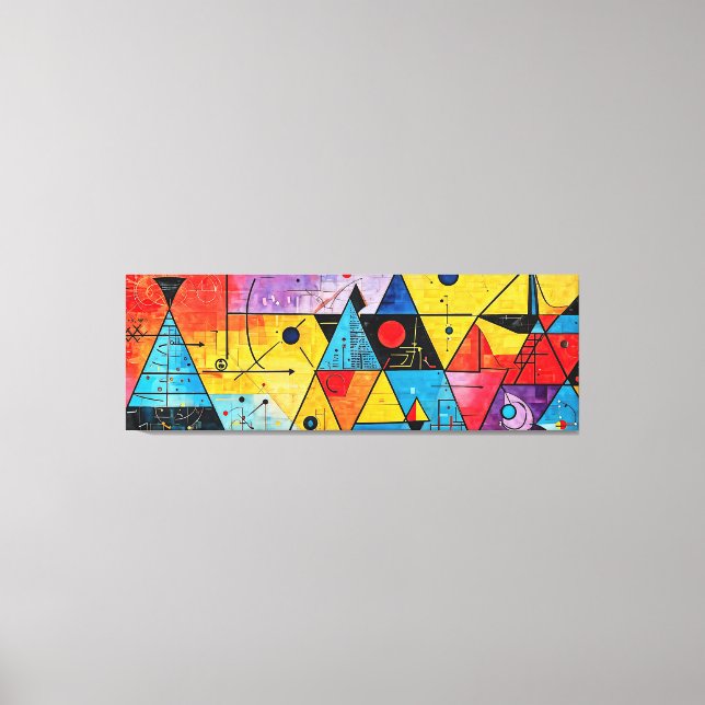 Geometrische Symbole Abstrakt #02 Leinwanddruck (Vorderseite)