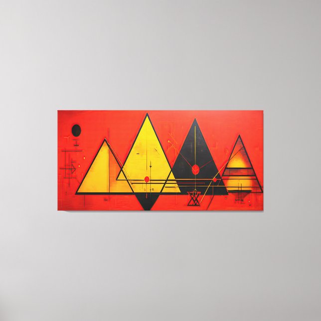 Geometrische Symbole Abstrakt #03. Leinwanddruck (Vorderseite)