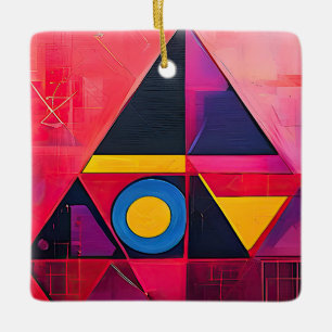 Geometrische Symbole Abstrakt #04. Keramikornament
