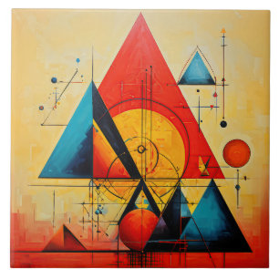 Geometrische Symbole Abstrakt #08 Fliese