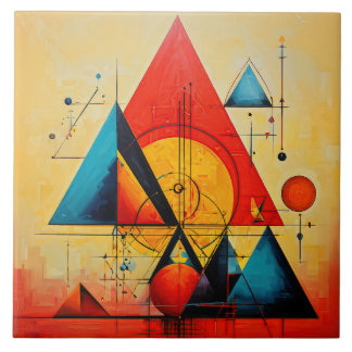 Geometrische Symbole Abstrakt #08 Fliese