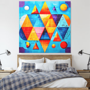 Geometrische Symbole Abstrakt #09 Leinwanddruck