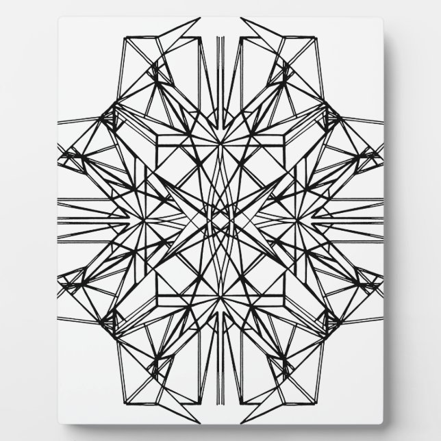 geometrische Symmetrie Fotoplatte (Vorderseite)