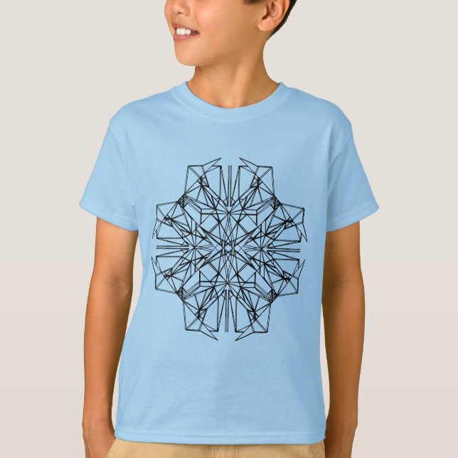 geometrische Symmetrie T-Shirt (Vorderseite)