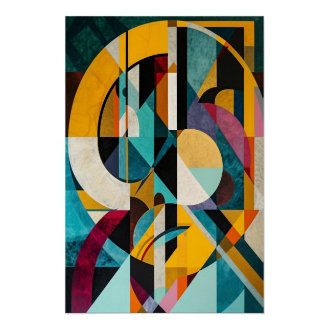 Geometrische Symphonie Poster (Vorderseite)