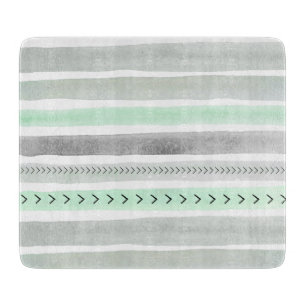 Geometrische tadellose grüne graue schneidebrett