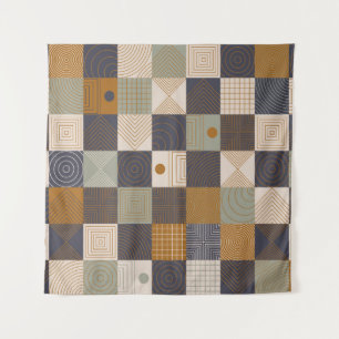 Geometrische Tapeten Hintergrund. Moderne stil vin Wandteppich