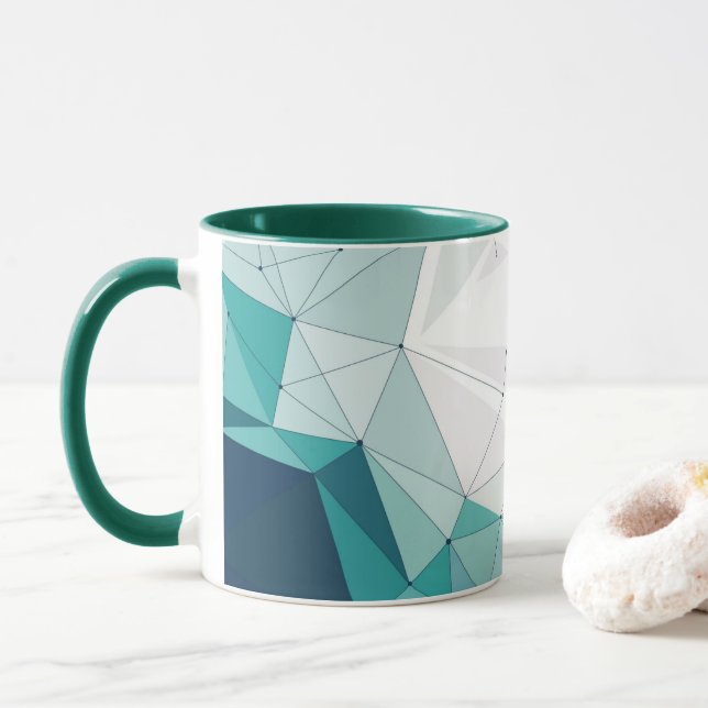 Geometrische Tasse (Mit Donut)