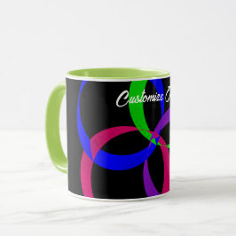 Geometrische Tasse des Mehrfarbaustauschs
