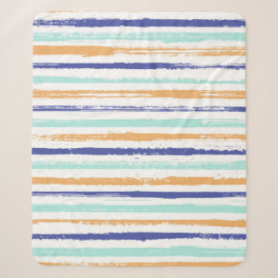 Geometrische Textilnahtlos-Vintage-Streifenmuster Sherpadecke