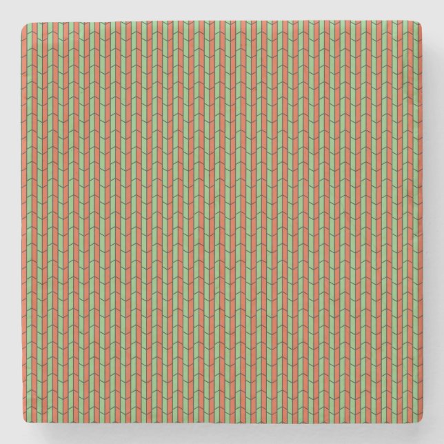 Geometrische Tiles Steinuntersetzer (Vorderseite)