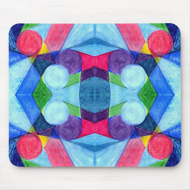 Geometrische Titel Mousepad (Vorne)
