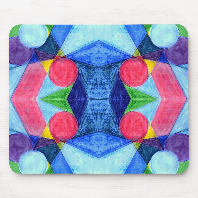 Geometrische Titel Mousepad (Vorne)