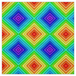 Geometrische Topografie - Polyester Poplin Fabric Stoff