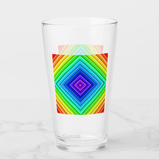 Geometrische Topographie - Glaskelch Glas (Vorderseite)