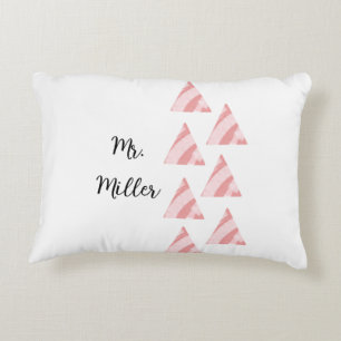 Geometrische Triangels und Name Dekokissen