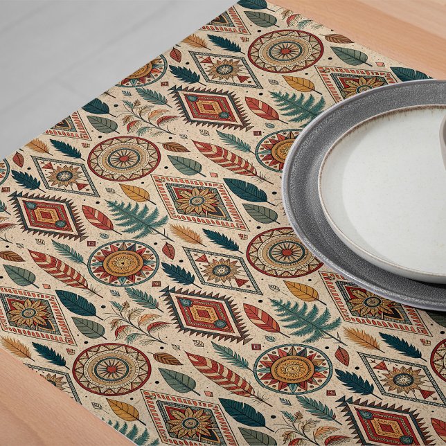 Geometrische Tribal Table Runner Ethnic-Wohngestal Großer Tischläufer (Geometric Tribal Table Runner Ethnic Home Decor)