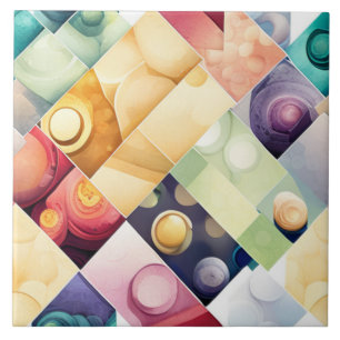 Geometrische Tropfen Fliese