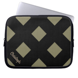 Geometrische Überfahrt-schwarze Pastelllinien mit Laptopschutzhülle