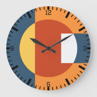 Geometrische überlappende Formen - Retro-Stil