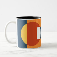 Geometrische überlappende Formen - Retro-Stil