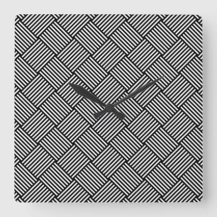 Geometrische überprüfte Beschaffenheit Quadratische Wanduhr