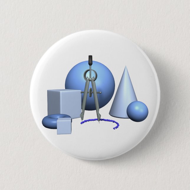 Geometrische und geometrische Formen Button (Vorderseite)