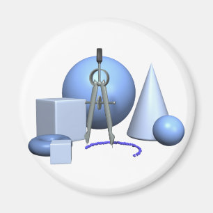 Geometrische und geometrische Formen Magnet