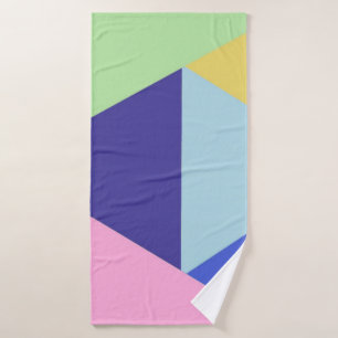 geometrische, vielfarbige Kunst Badehandtuch