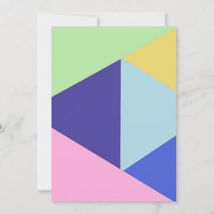 geometrische, vielfarbige Kunst Dankeskarte