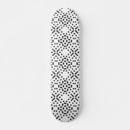 Geometrische vierpolige Muster aus schwarzen Punkt Skateboard
