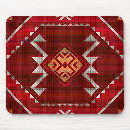 Geometrische Vintage, farbenfrohe Mode Mousepad