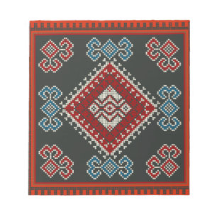 Geometrische Vintage klassische mode-trendige bunt Notizblock