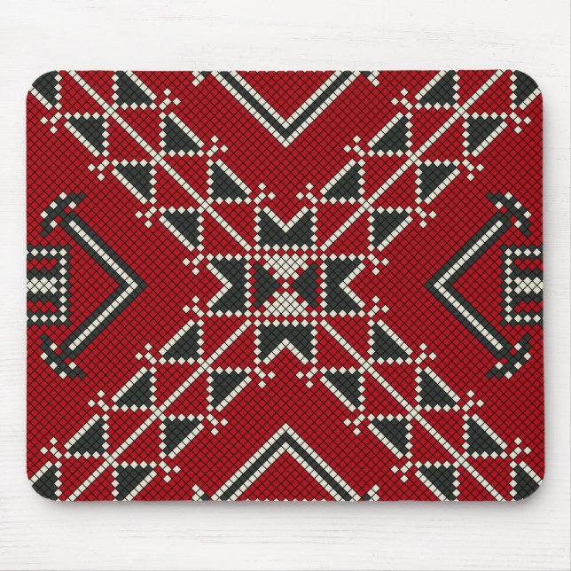 Geometrische Vintage Mode niedlich-trendiger Klass Mousepad (Vorne)