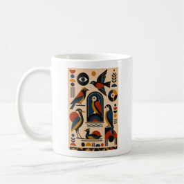 Geometrische Vögel – Geometrische Kunst Tasse